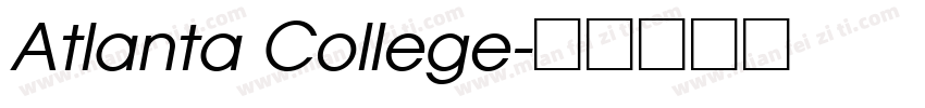 Atlanta College字体转换